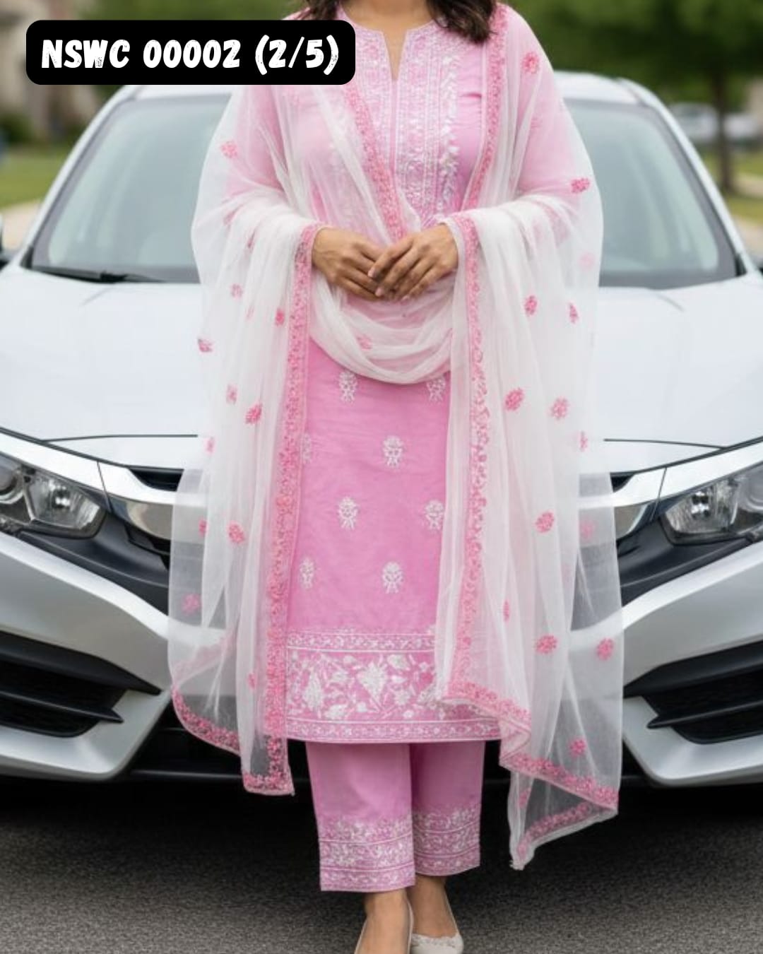 5 colors Lawn Embroided Suit Unstitched 3 piece