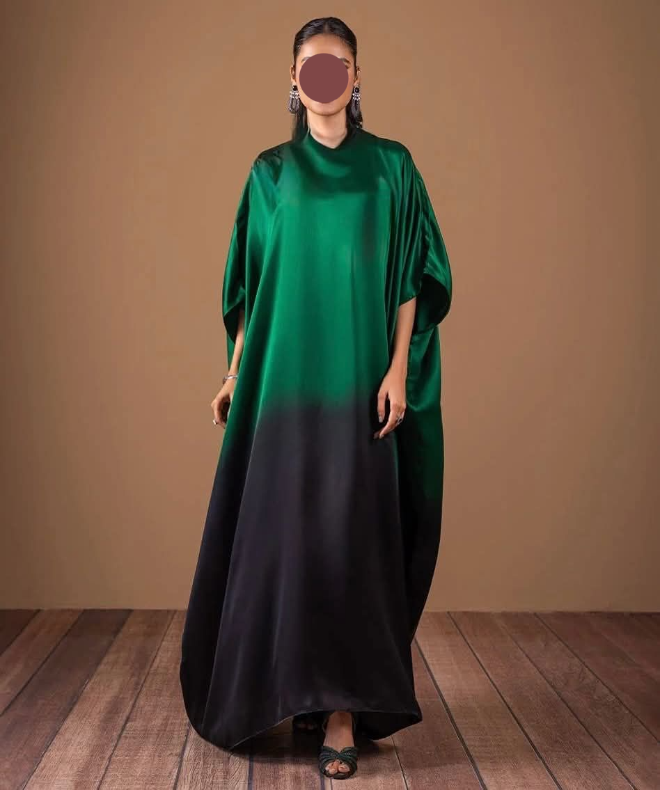 Green Shaded Silk Unstitched 3 PC