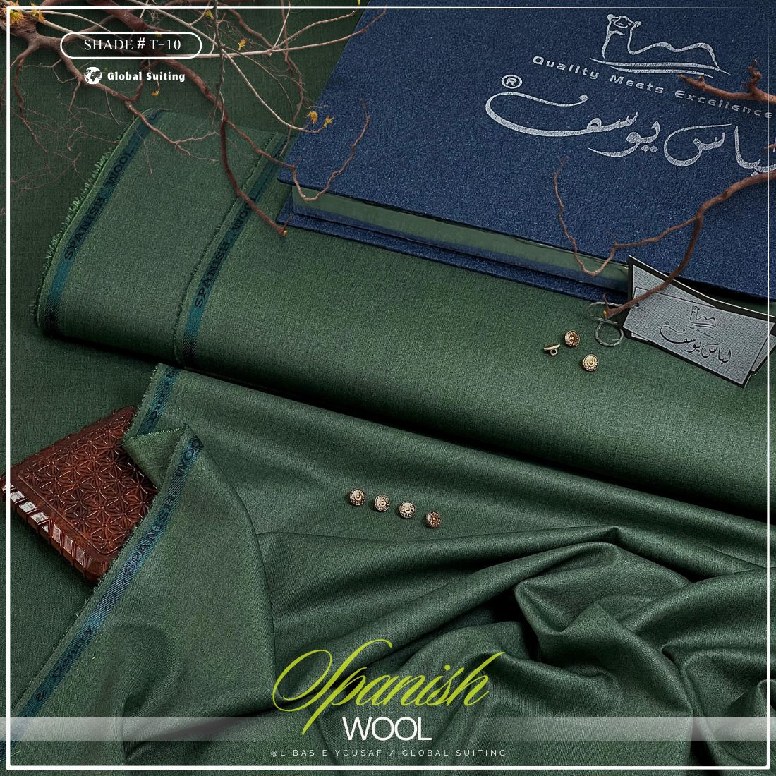 Men  Winter Wear Unstitched 2 PC