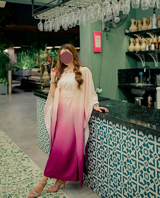 Pink Shaded Silk Unstitched 3 PC