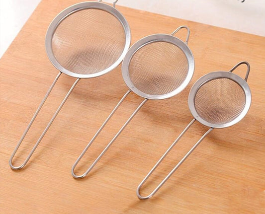 3 piece tea strainer set