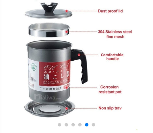 Fryer Oil Filter Pot Stainless Steel