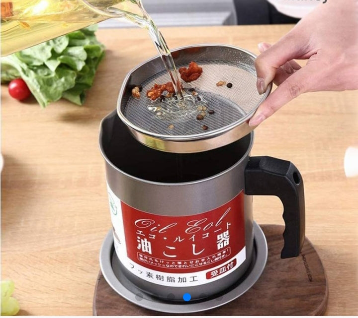 Fryer Oil Filter Pot Stainless Steel