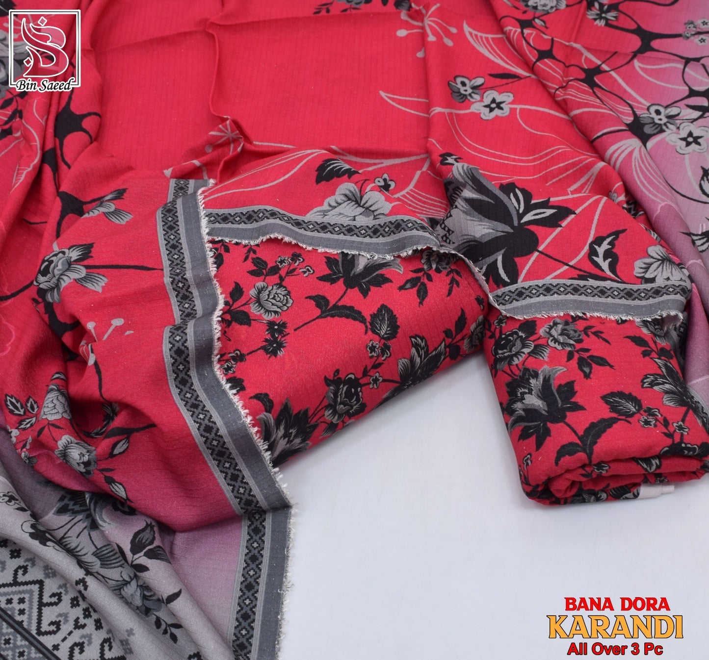 Women 3 piece unstitched - formal wear