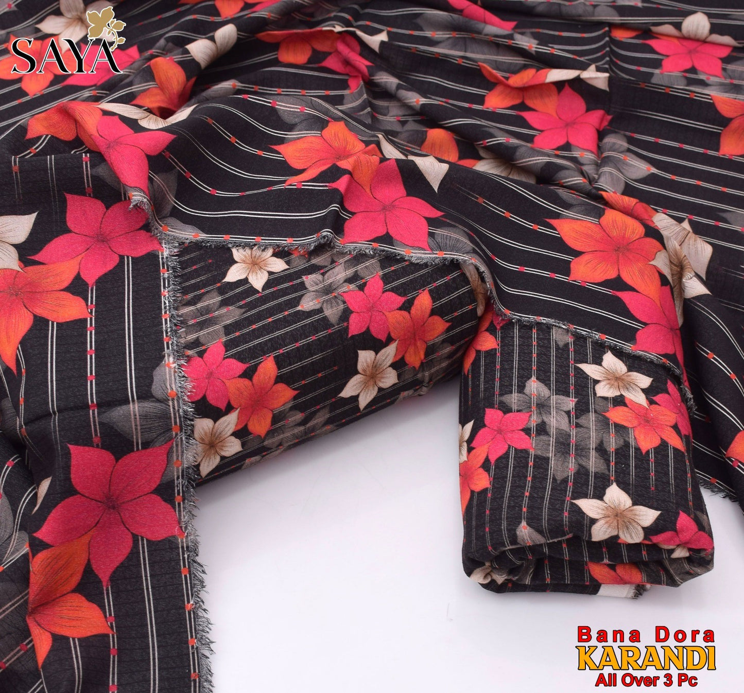 Women 3 piece unstitched - formal wear