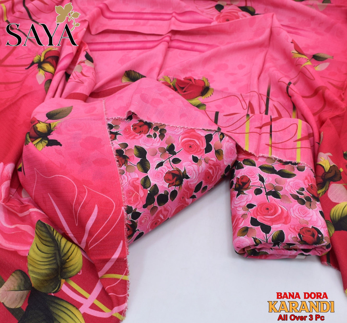 Women 3 piece unstitched - formal wear