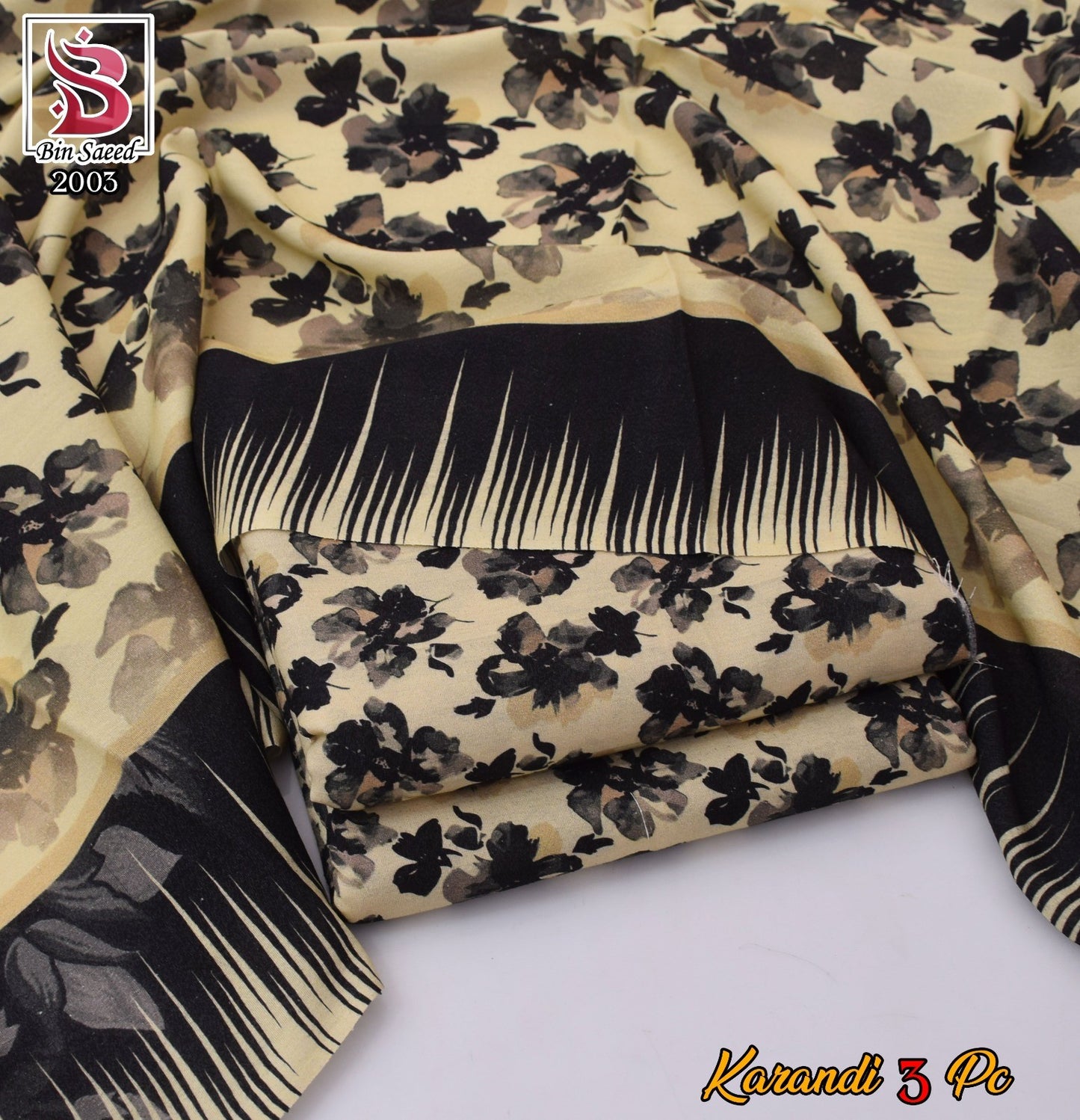 Women 3 piece unstitched - formal wear