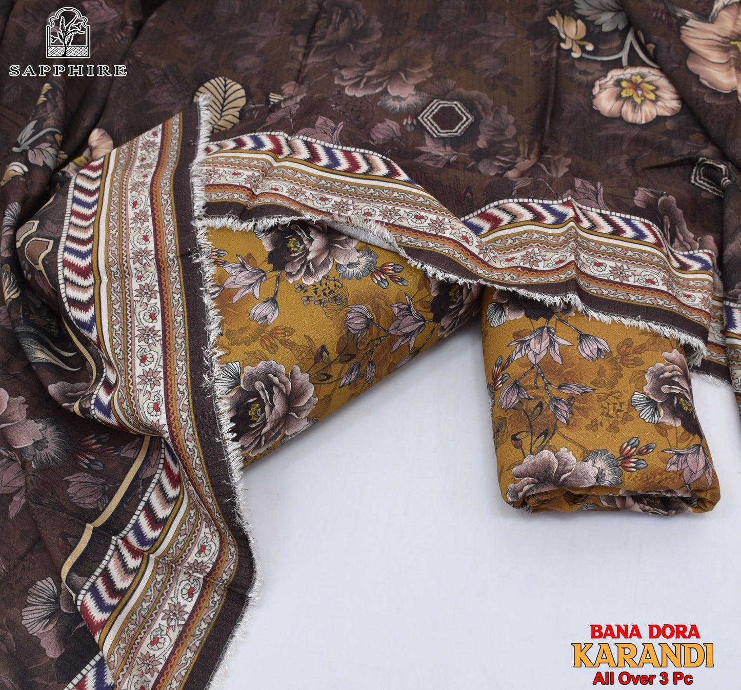 Women 3 piece unstitched - formal wear